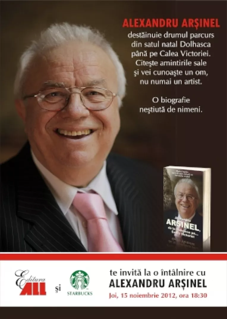 Alexandru Arsinel isi lanseaza biografia 