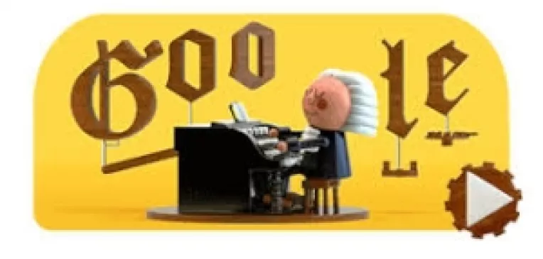 Celebrul muzician german Johann Sebastian Bach, celebrat de Google joi, 21 Martie 2019