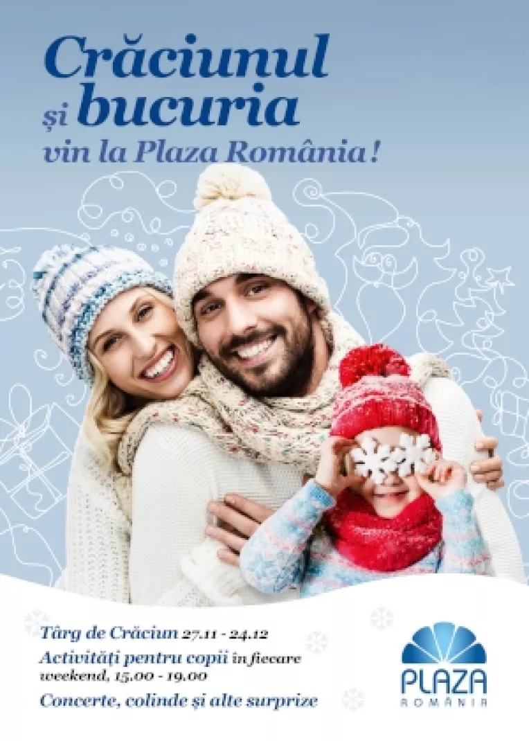 Craciunul vine cu jocuri, povesti si concerte la Plaza