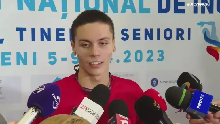 David Popovici, a sasea medalie de aur la Campionatul National de Inot de la Bucuresti