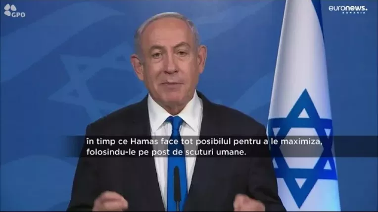 Premierul Benjamin Netanyahu: "Israel nu are nicio intentie de a ocupa permanent Fasia Gaza"