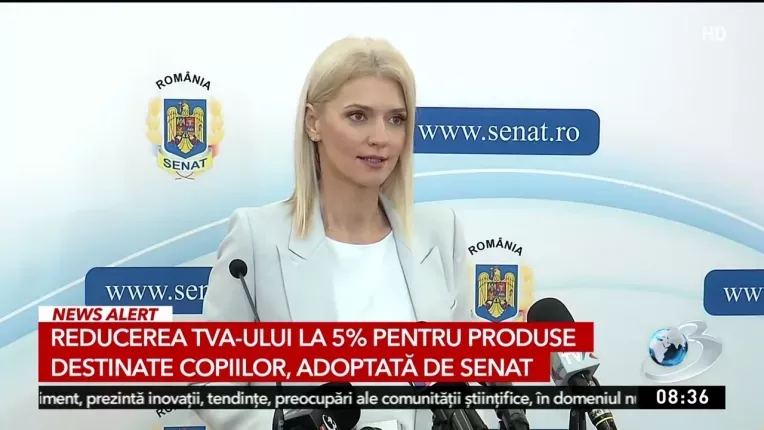Reducerea TVA-ului la 5% pentru produsele destinate copiilor, adoptata de Senat